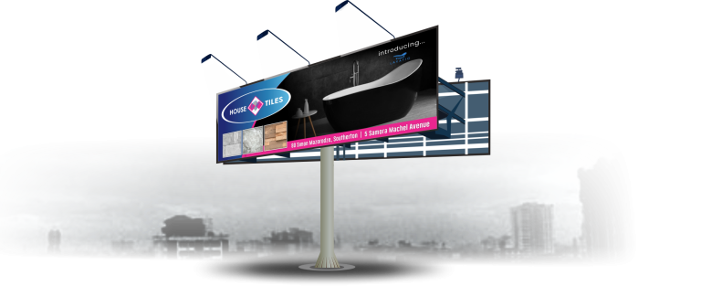Billboard Artwork Design in Zimbabwe House of Tiles